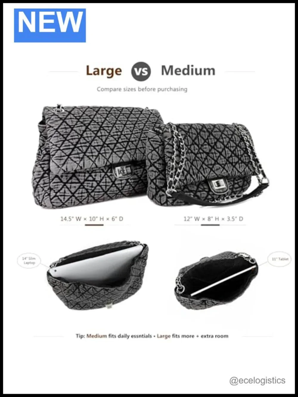 N/A large quilted